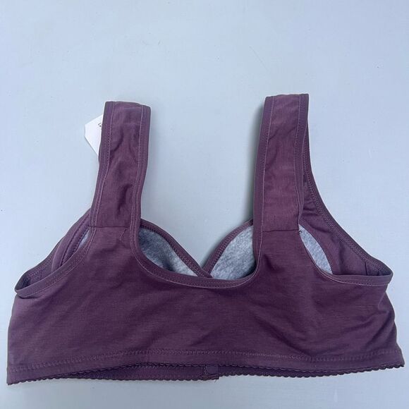 Front Closure Bras for Middle Elderly Women Cotton Comfy Bra Vest Mom Underwear - Picture 4 of 7